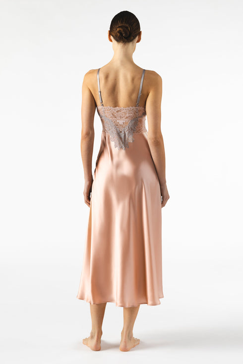 NK Imode Mireille Twilight Bust-support Long Silk Gown